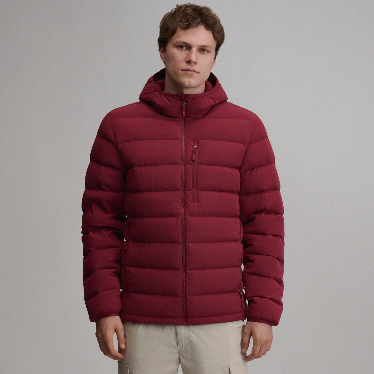 Men's EB Stretch Down Hooded Jacket