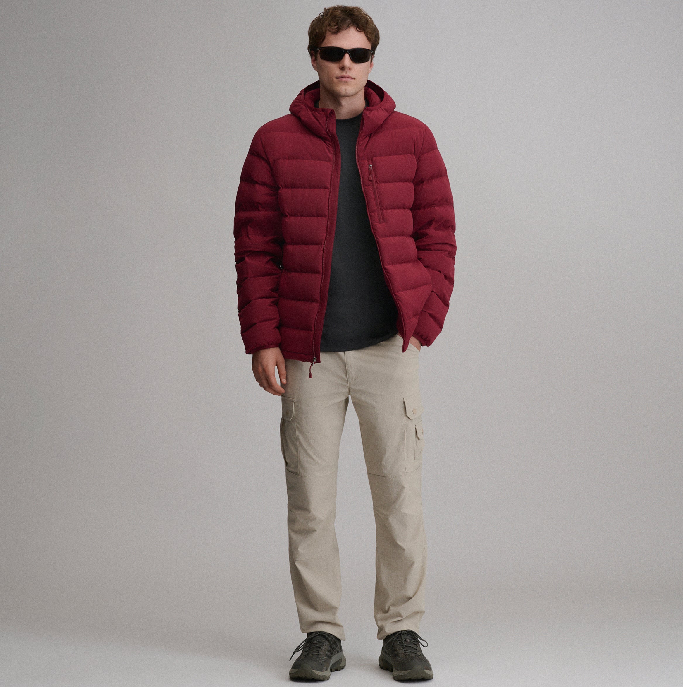 Men's EB Stretch Down Hooded Jacket