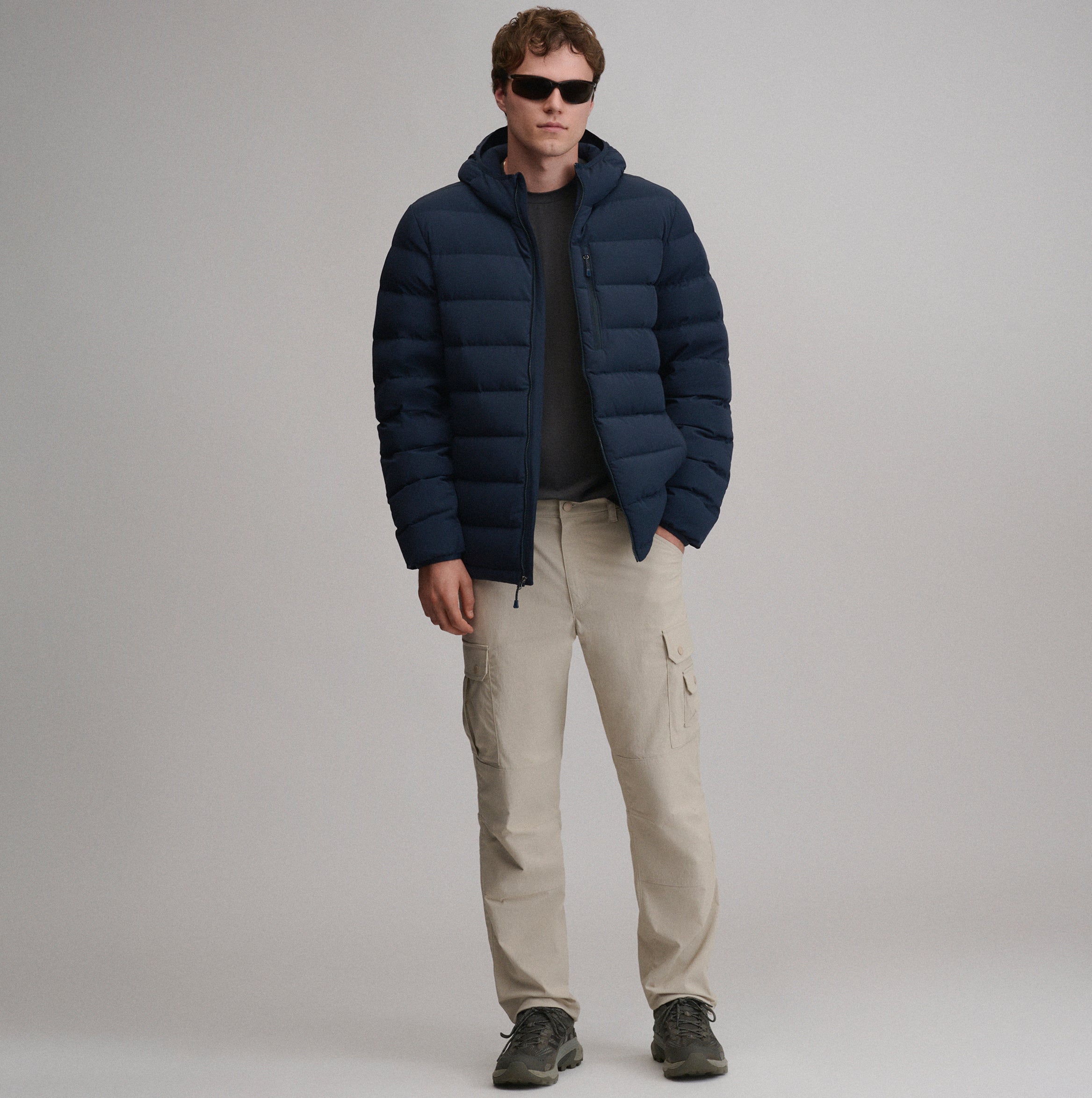 Men's EB Stretch Down Hooded Jacket