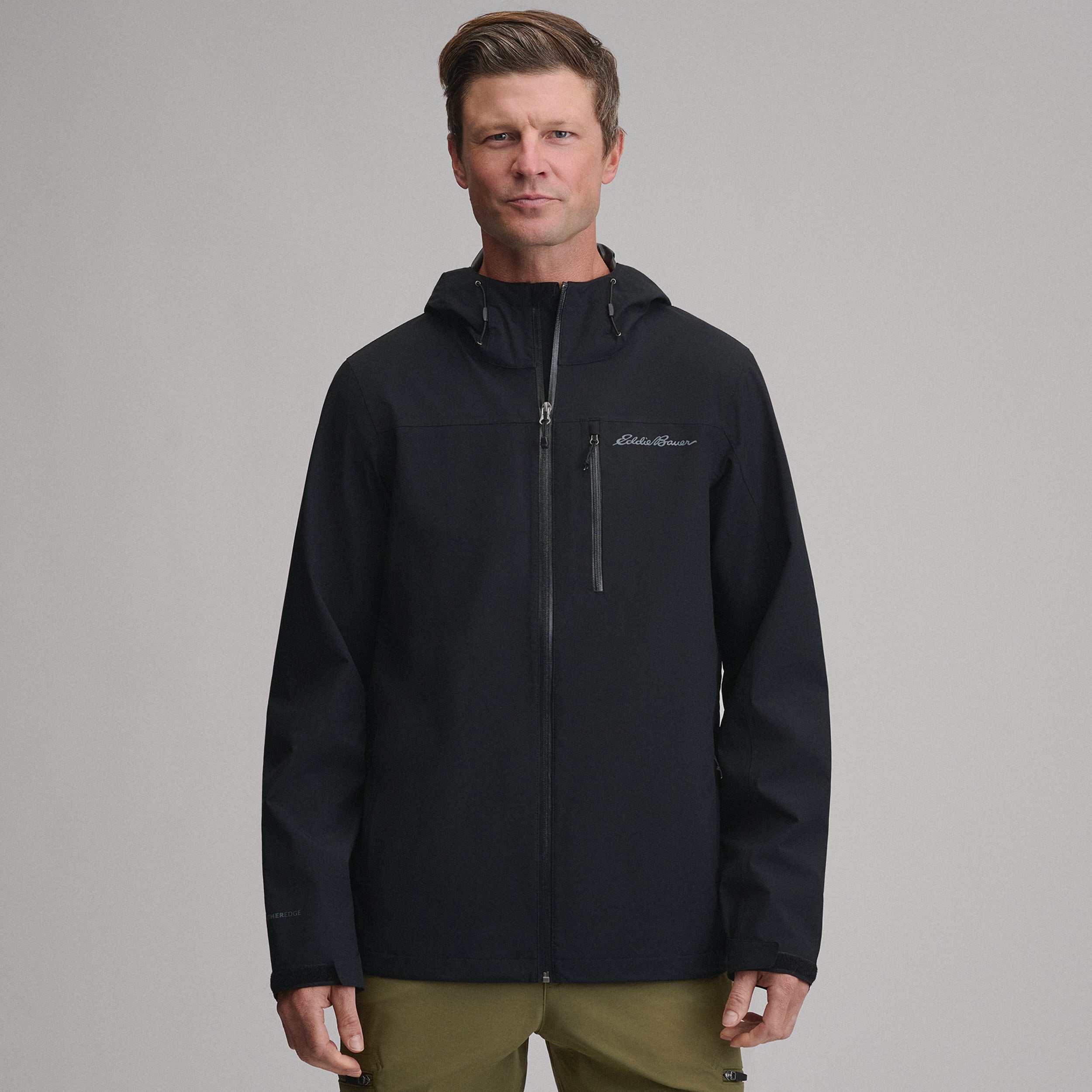 Men's Cloud Cap Waterproof Stretch Hooded Rain Jacket