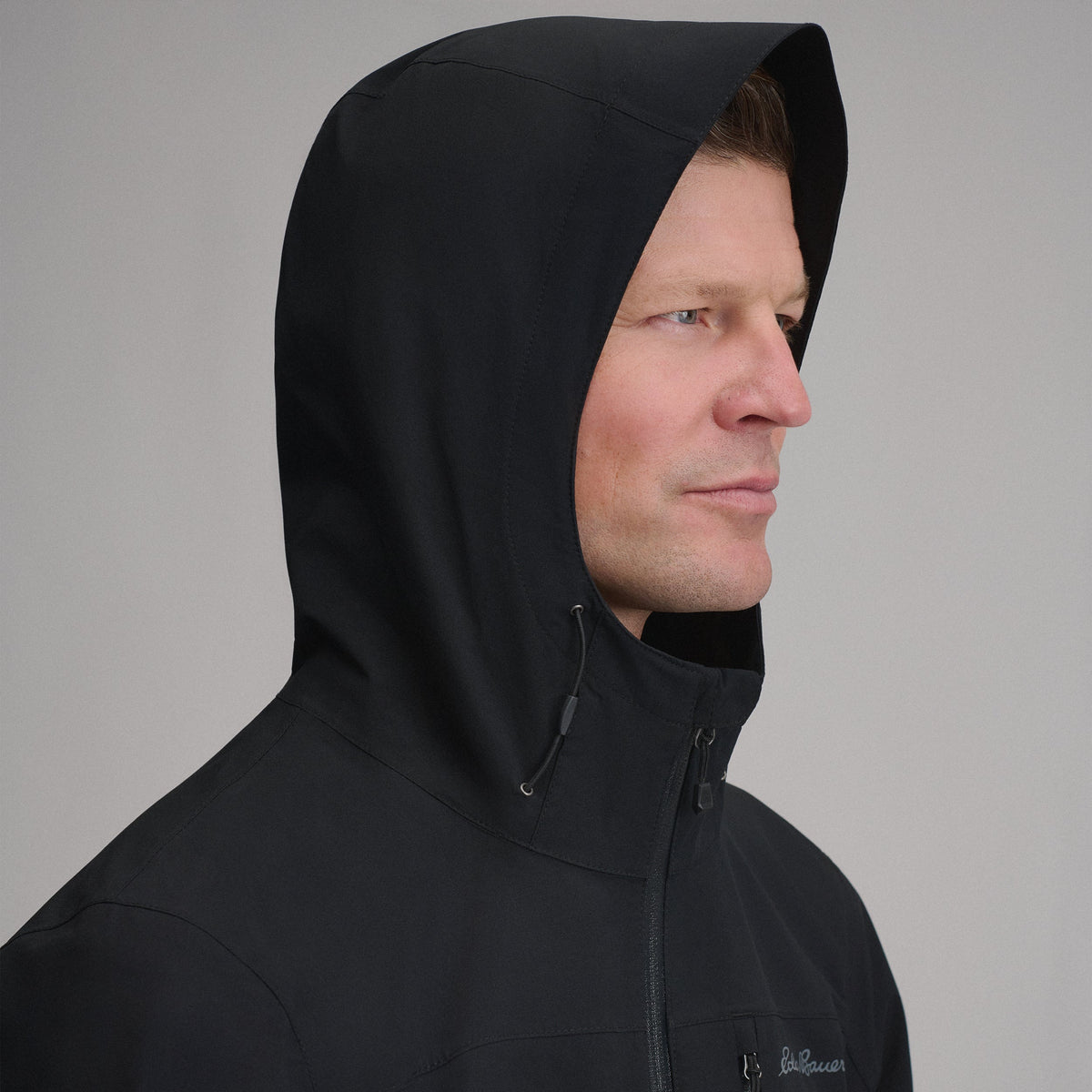 Men's Cloud Cap Waterproof Stretch Hooded Rain Jacket