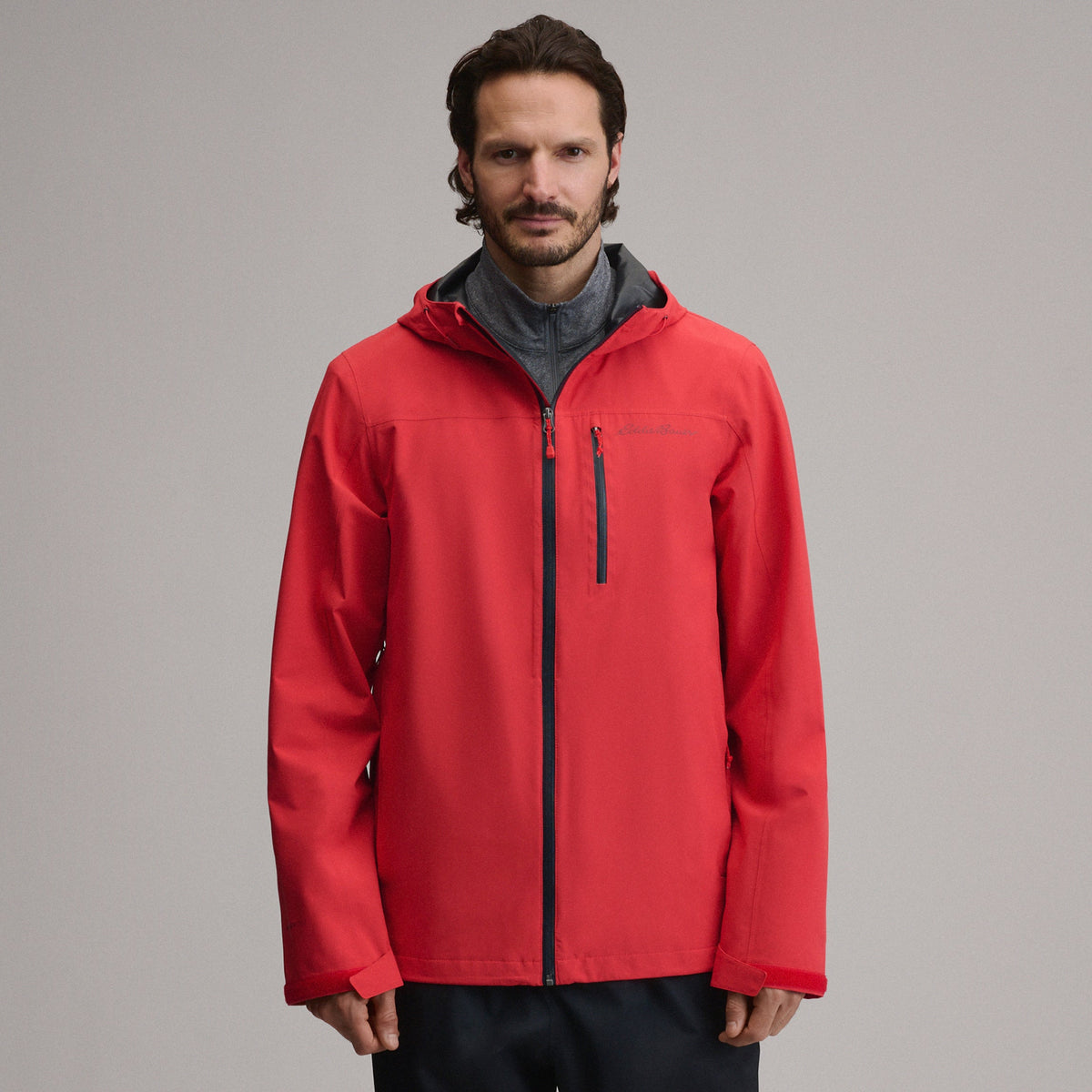 Men's Cloud Cap Waterproof Stretch Hooded Rain Jacket