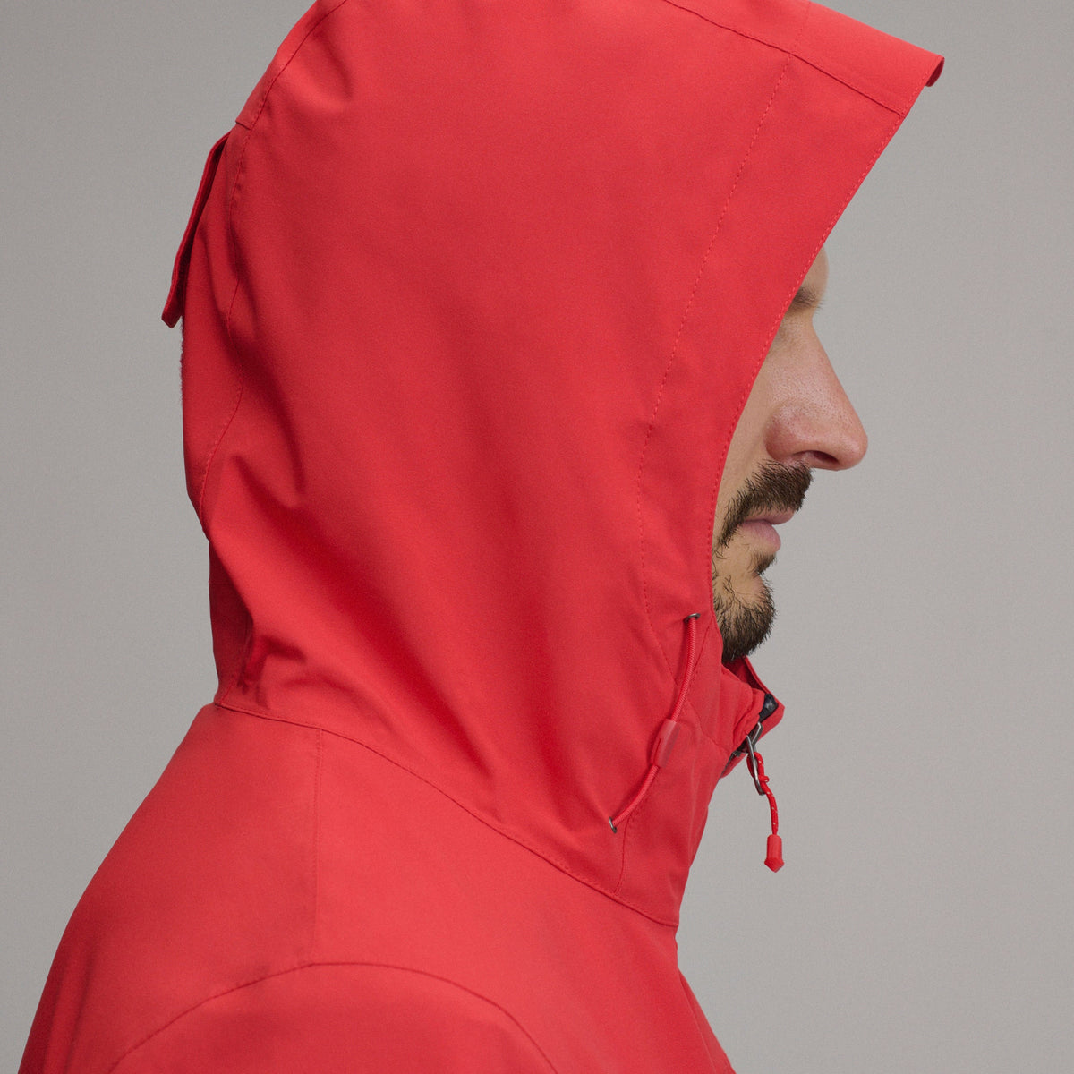 Men's Cloud Cap Waterproof Stretch Hooded Rain Jacket