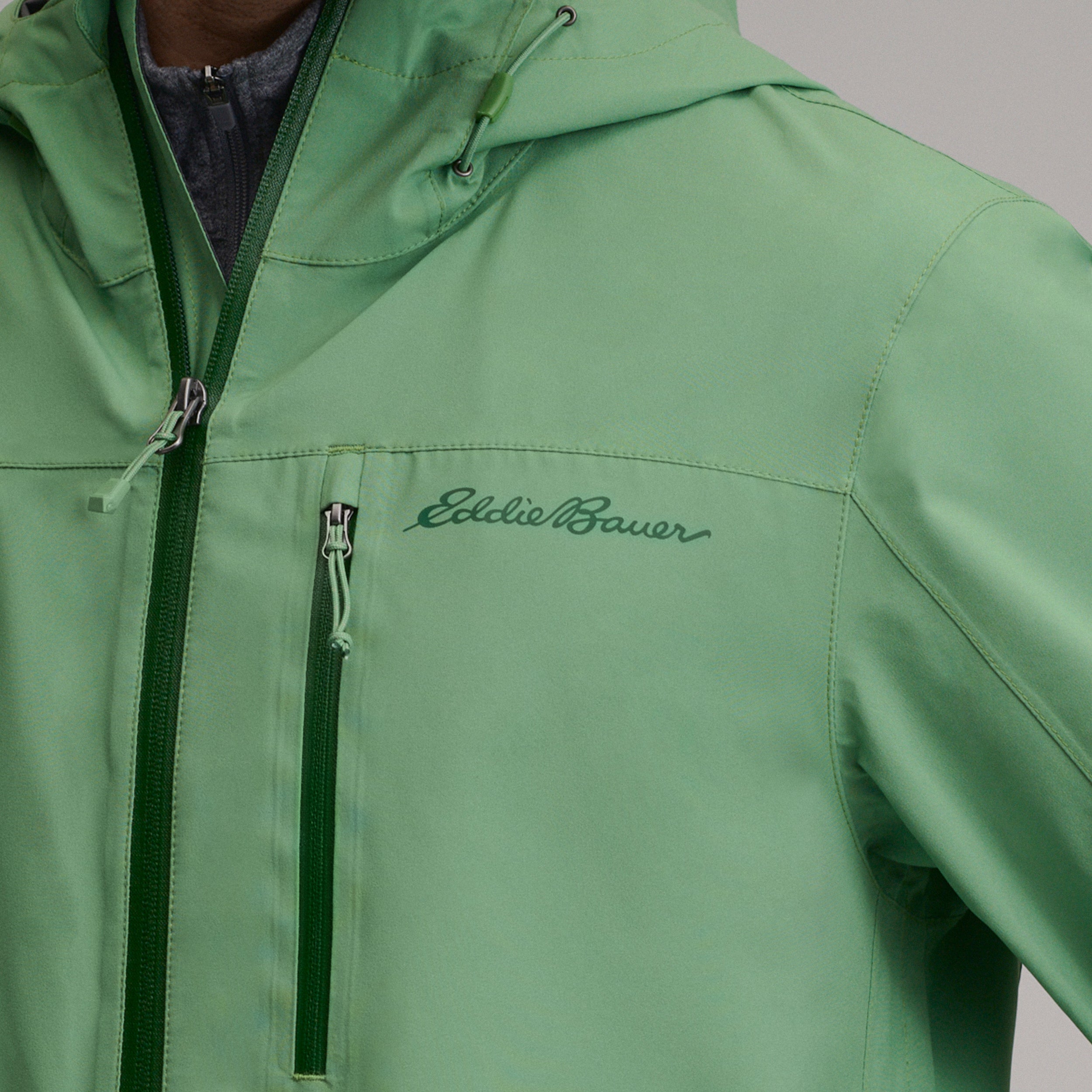 Men's Cloud Cap Waterproof Stretch Hooded Rain Jacket