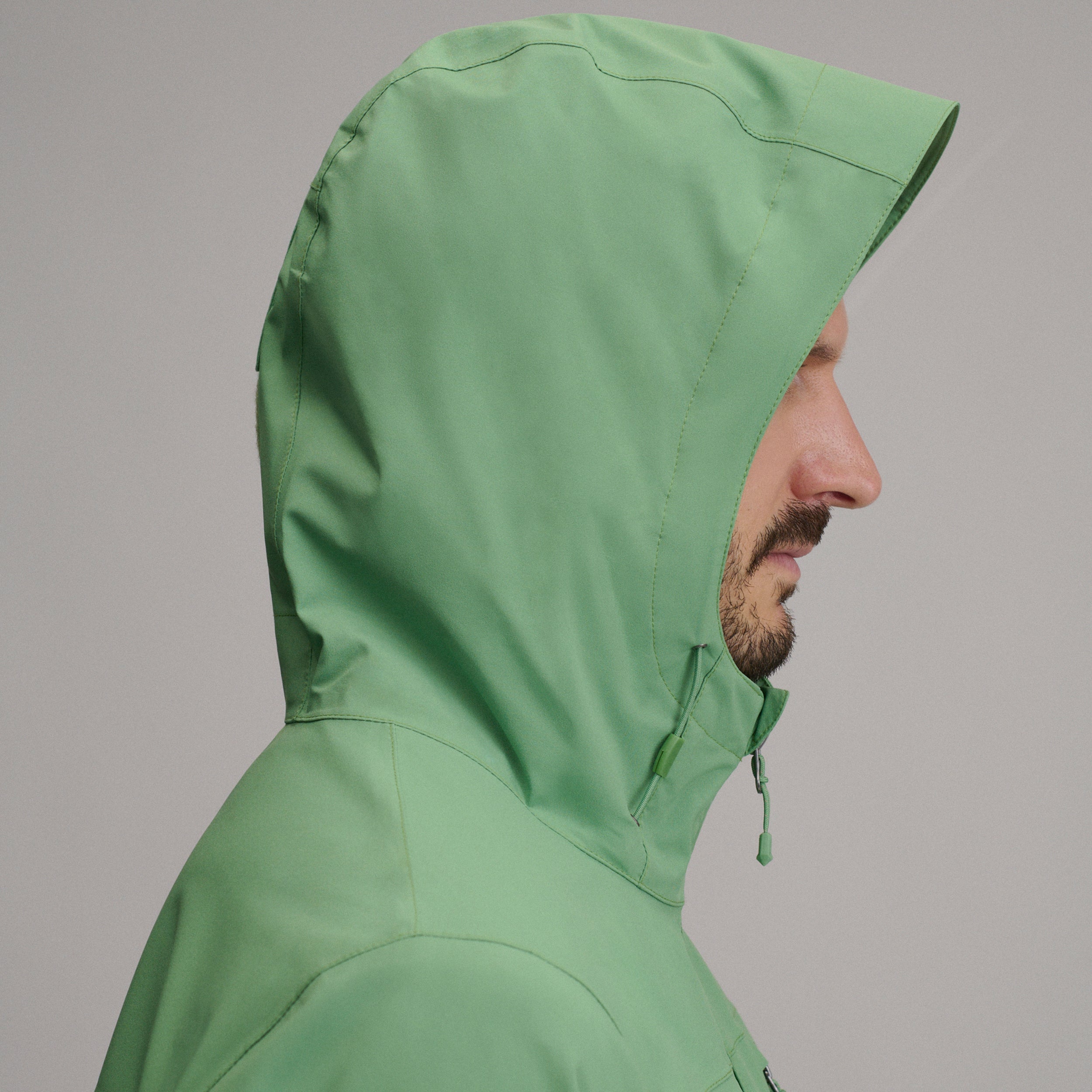 Men's Cloud Cap Waterproof Stretch Hooded Rain Jacket