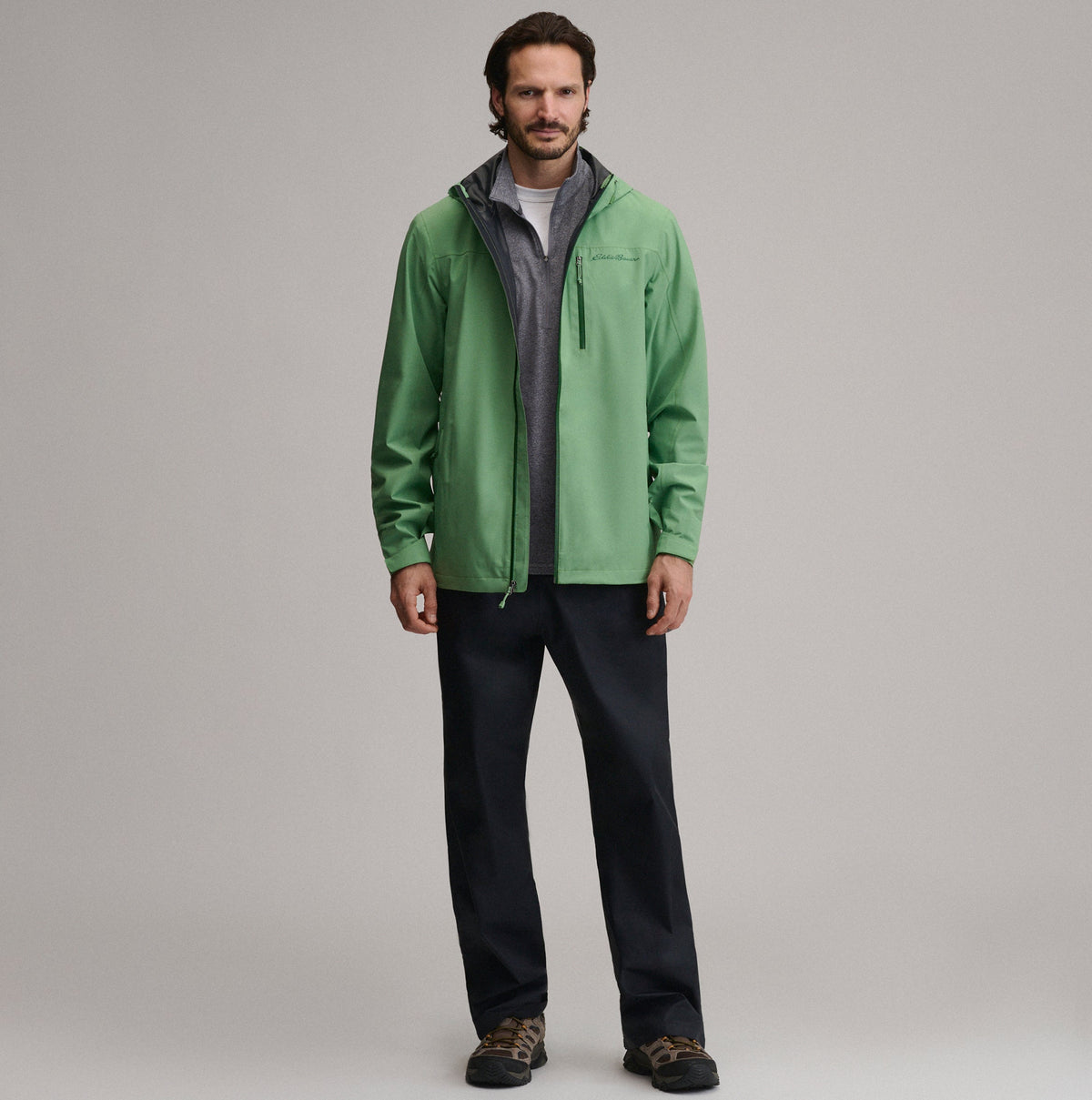 Men's Cloud Cap Waterproof Stretch Hooded Rain Jacket