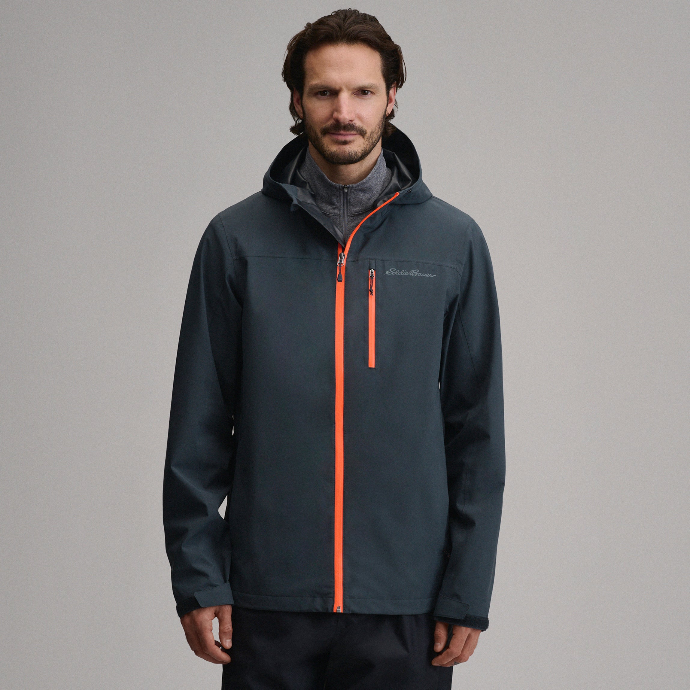 Men's Cloud Cap Waterproof Stretch Hooded Rain Jacket
