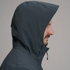 Men's Cloud Cap Waterproof Stretch Hooded Rain Jacket