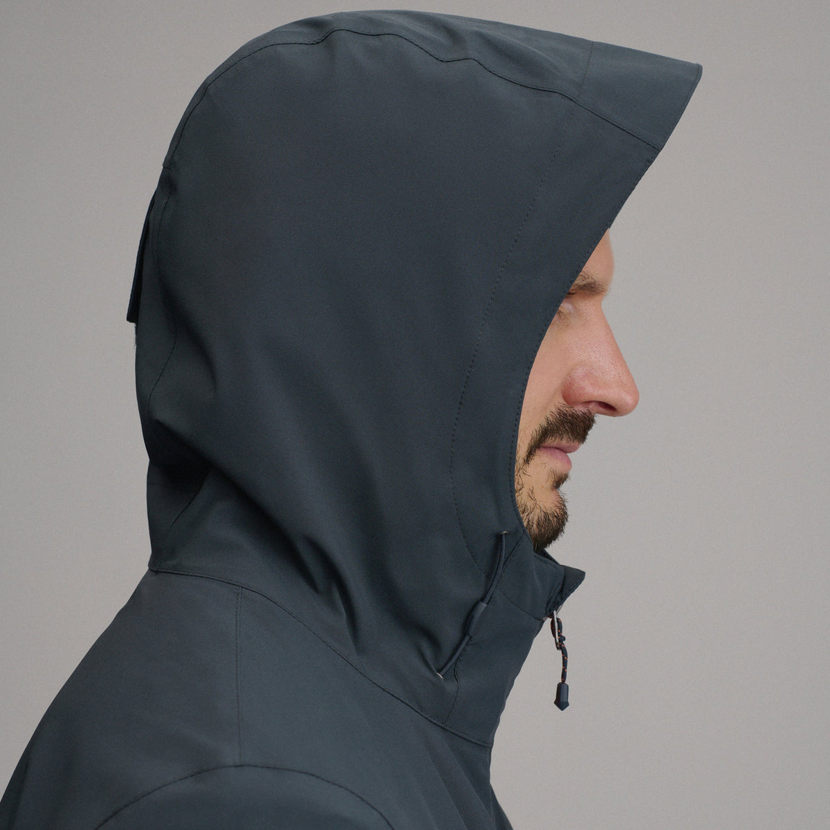 Men's Cloud Cap Waterproof Stretch Hooded Rain Jacket