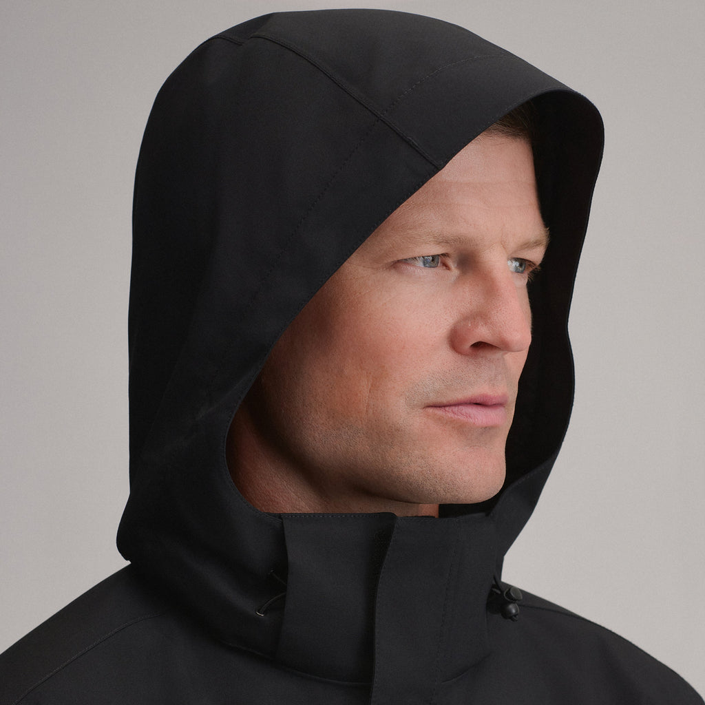 Men's Mainstay Insulated Waterproof Hooded Trench Coat