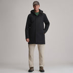 Men's Mainstay Insulated Waterproof Hooded Trench Coat