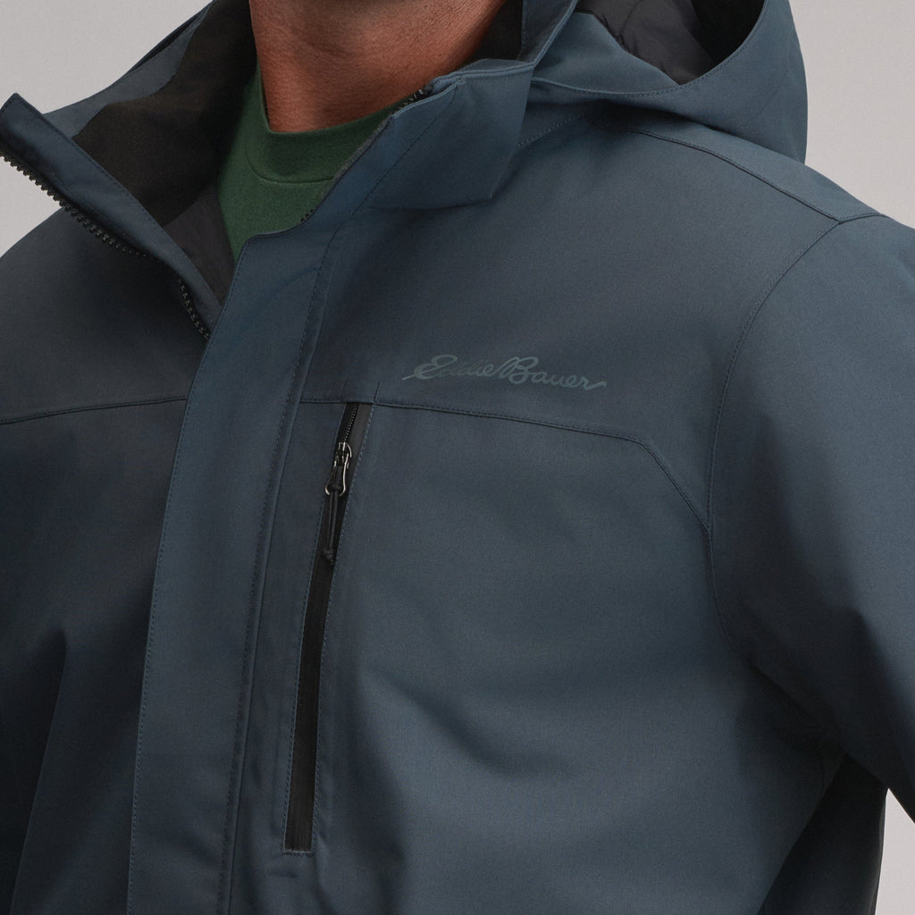 Men's Mainstay Insulated Waterproof Hooded Trench Coat