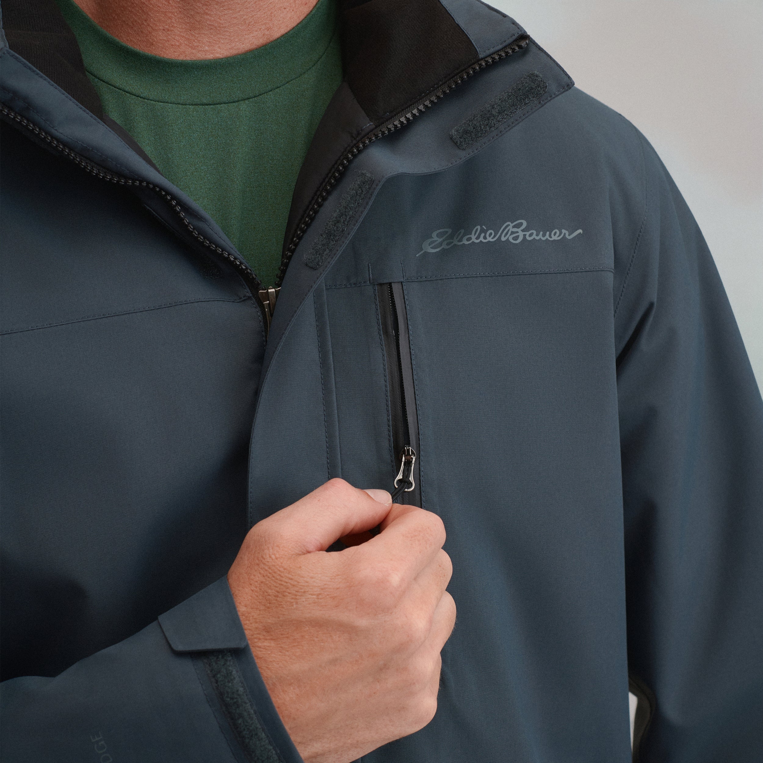 Men's Mainstay Insulated Waterproof Hooded Trench Coat