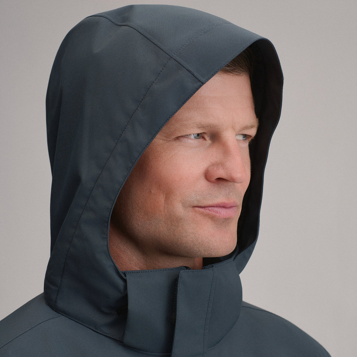 Men's Mainstay Insulated Waterproof Hooded Trench Coat