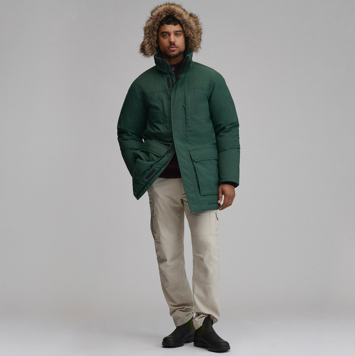 Men's Superior Down Waterproof Hooded Parka