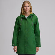 Women's Charly Waterproof Hooded Rain Parka - Asparagus