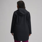 Women's Cloud Cap Waterproof Stretch Hooded Rain Parka