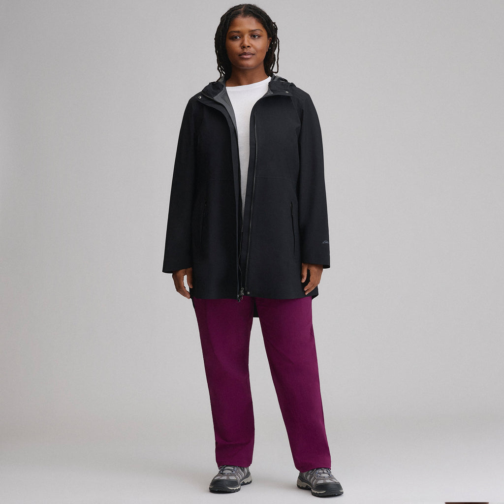 Women's Cloud Cap Waterproof Stretch Hooded Rain Parka