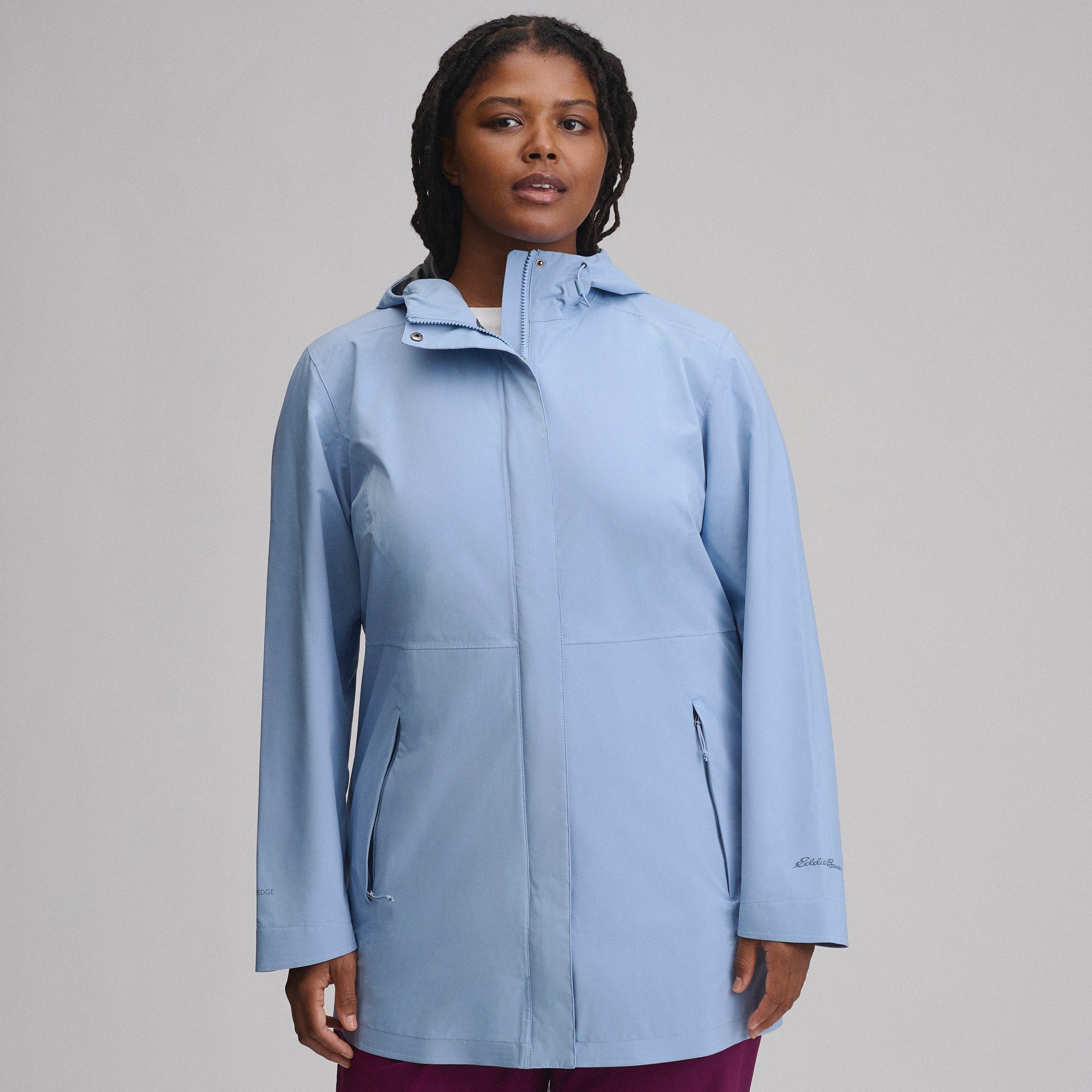 Women's Cloud Cap Waterproof Stretch Hooded Rain Parka