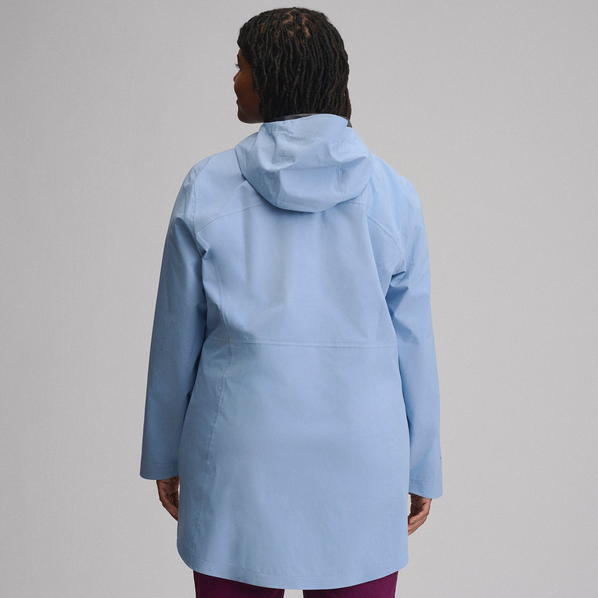 Women's Cloud Cap Waterproof Stretch Hooded Rain Parka