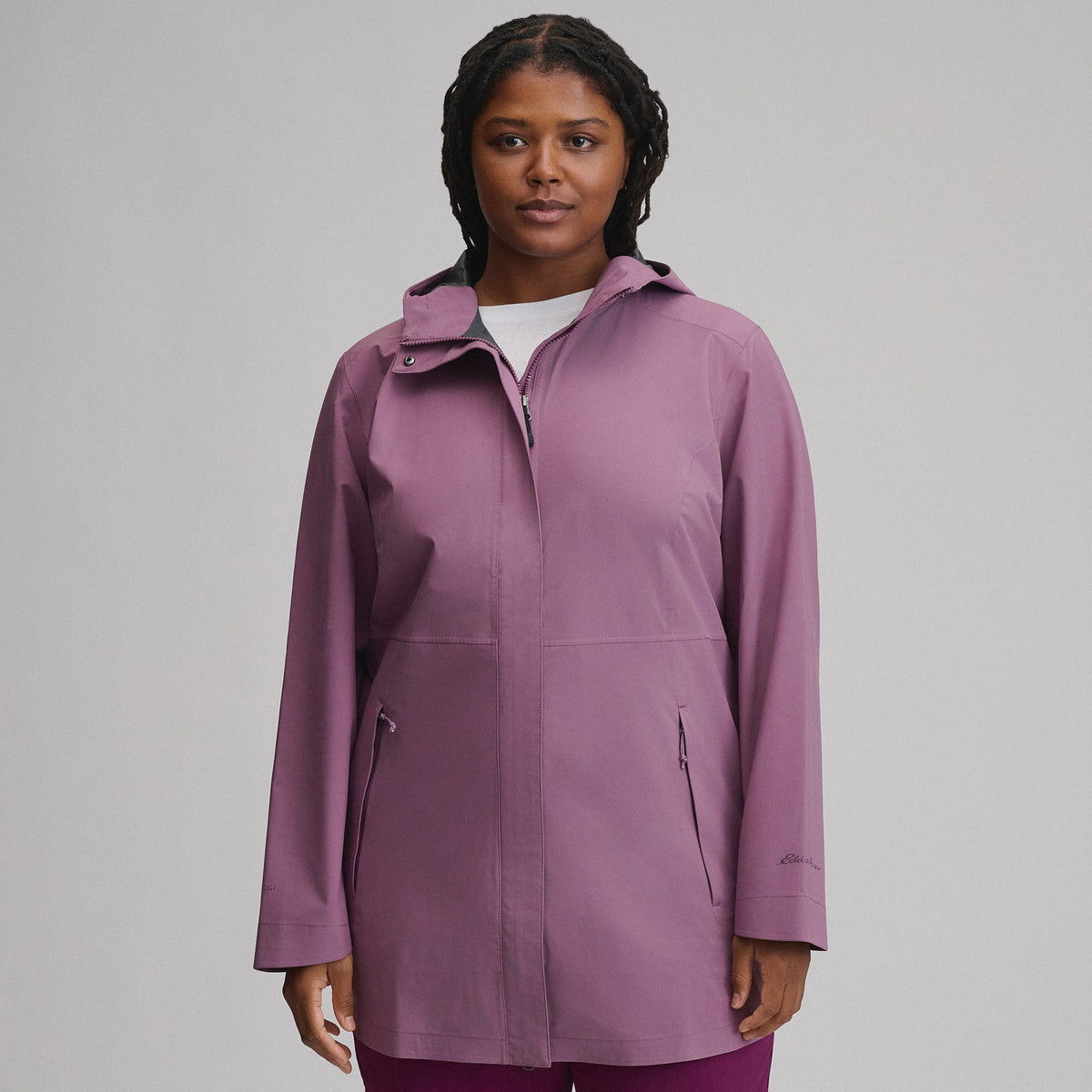 Women's Cloud Cap Waterproof Stretch Hooded Rain Parka