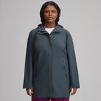Women's Cloud Cap Waterproof Stretch Hooded Rain Parka