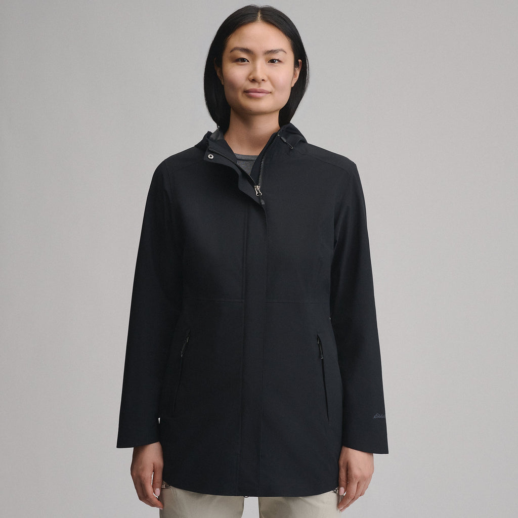 Women's Cloud Cap Waterproof Stretch Hooded Rain Parka