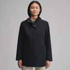 Women's Cloud Cap Waterproof Stretch Hooded Rain Parka