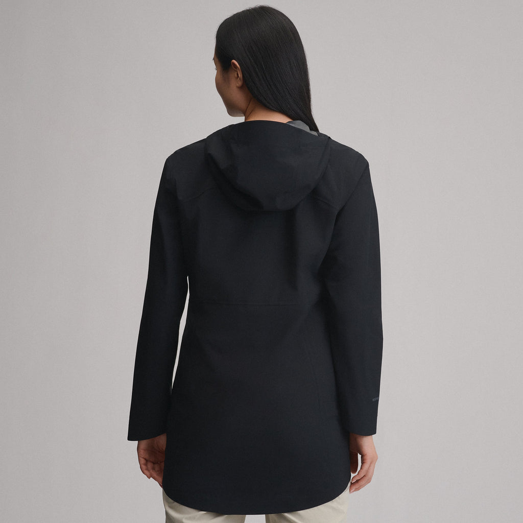 Women's Cloud Cap Waterproof Stretch Hooded Rain Parka