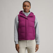 Women's Ketchum Short Down Hooded Vest - Beet