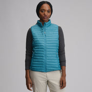Women's Microlight Down Vest - Azure