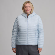 Women's Microlight Hooded Down Jacket - Ice