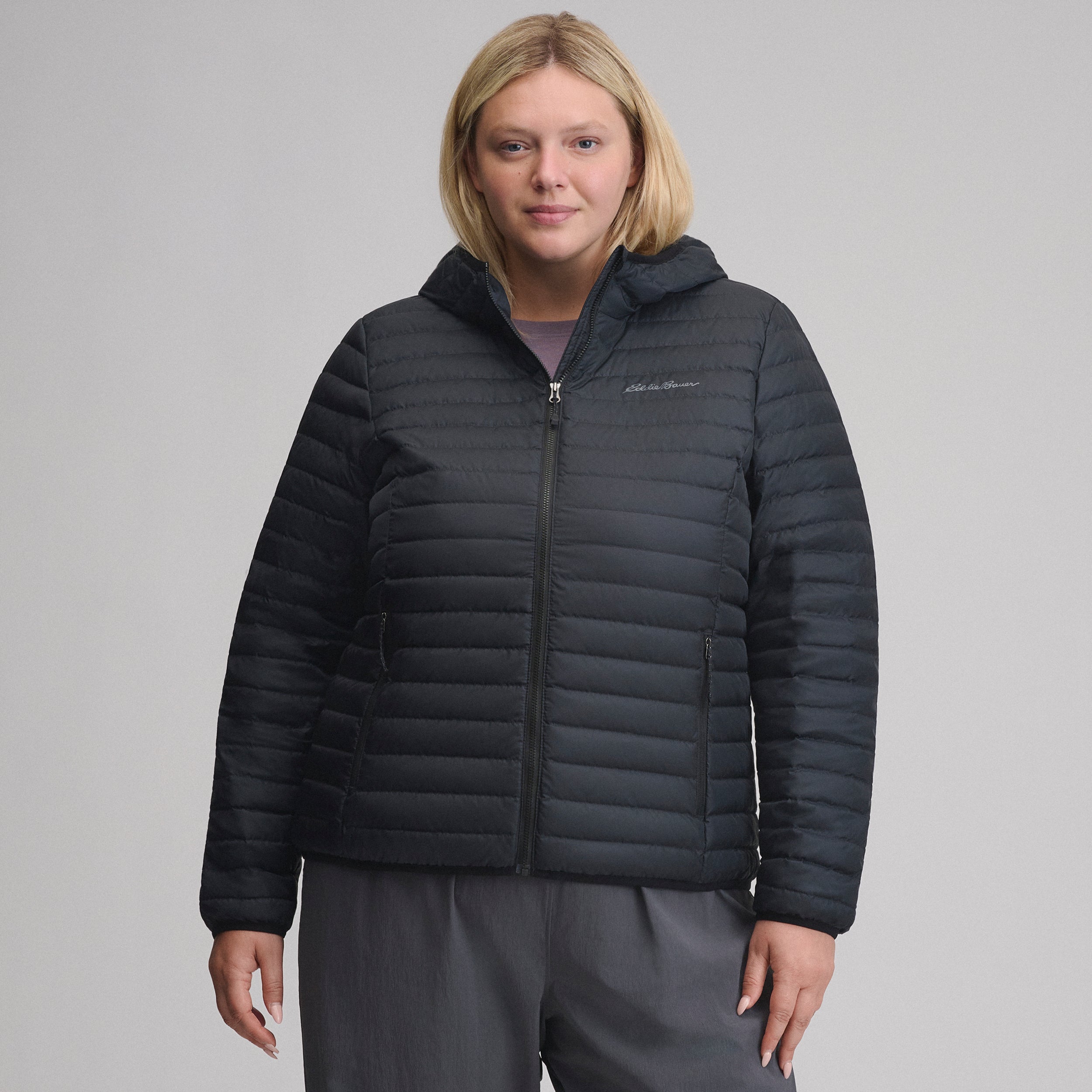 Women's Microlight Hooded Down Jacket