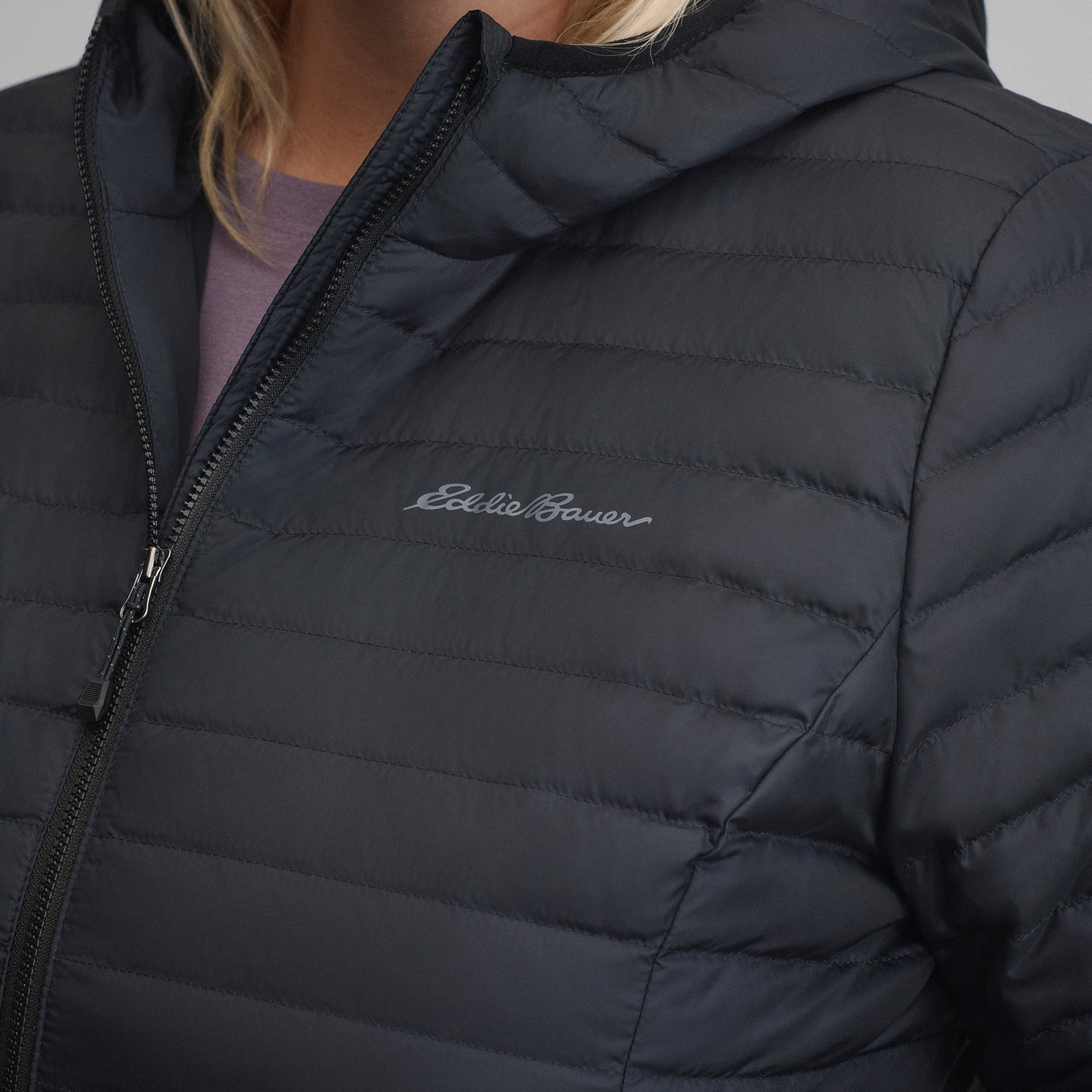 Women's Microlight Hooded Down Jacket