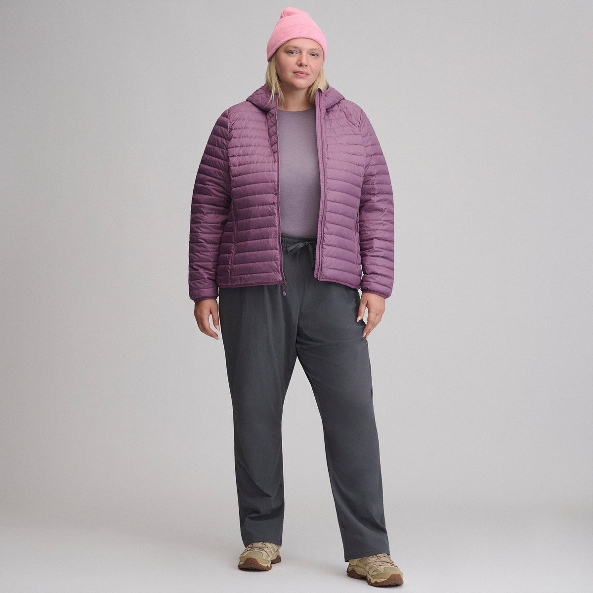 Women's Microlight Hooded Down Jacket