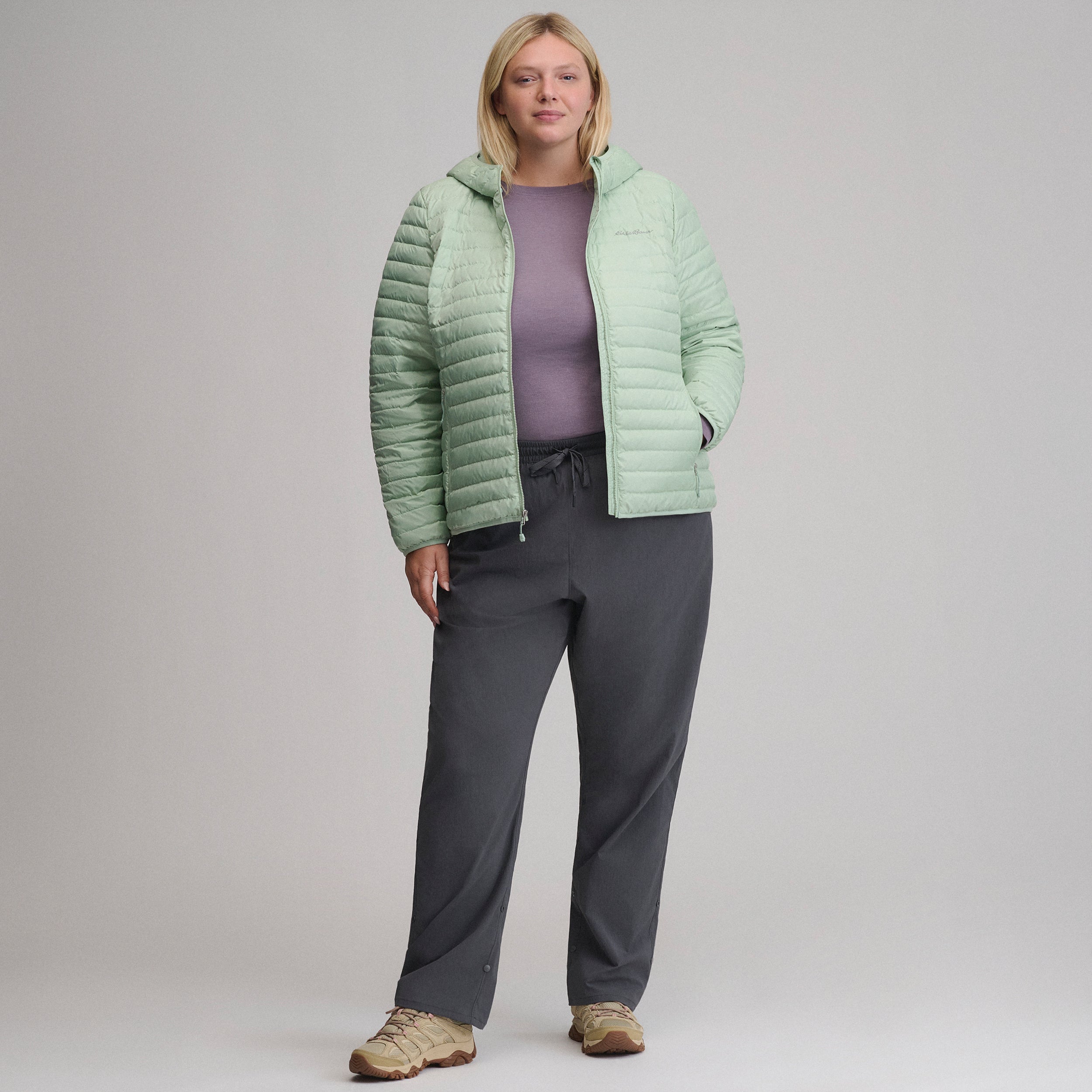 Women's Microlight Hooded Down Jacket