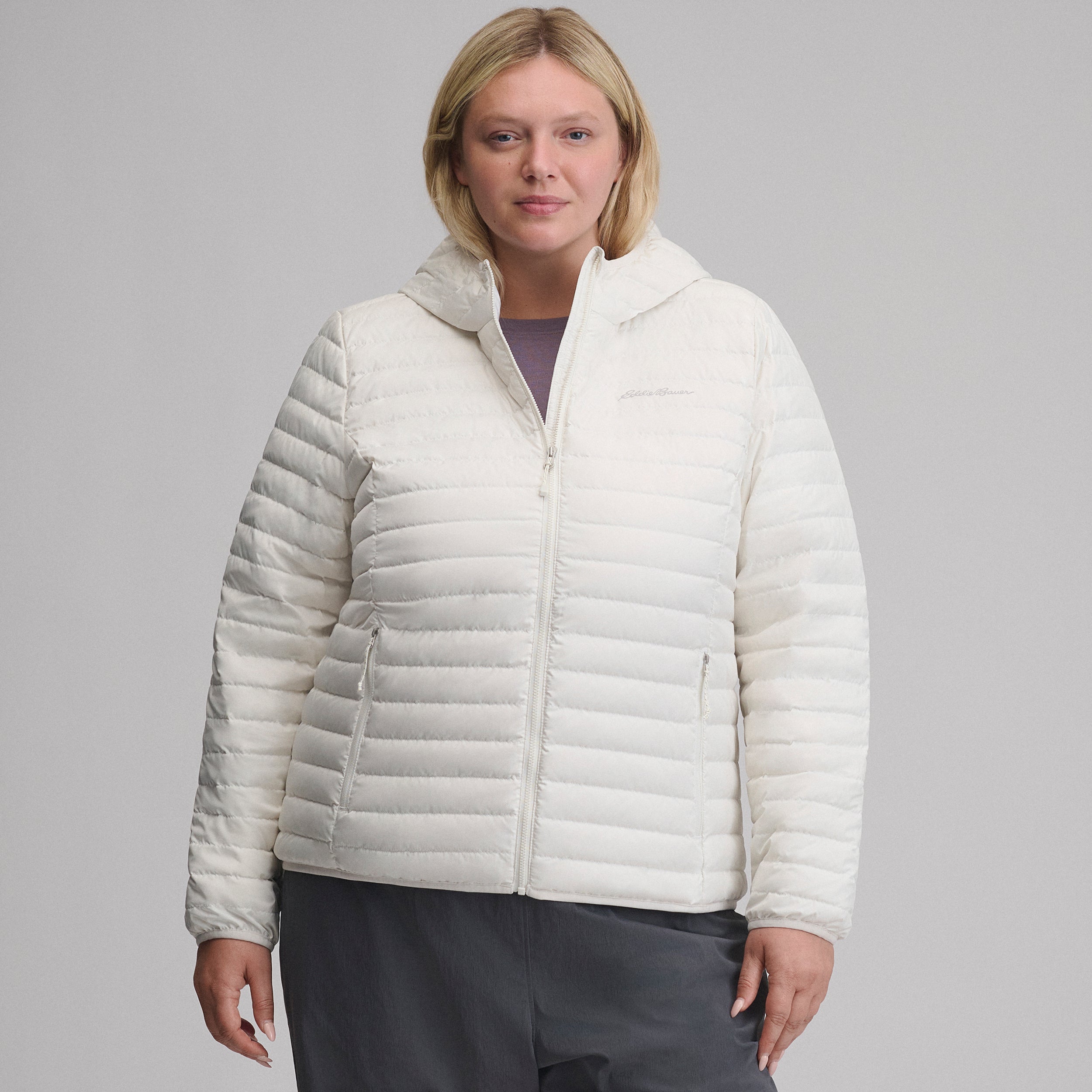 Women's Microlight Hooded Down Jacket