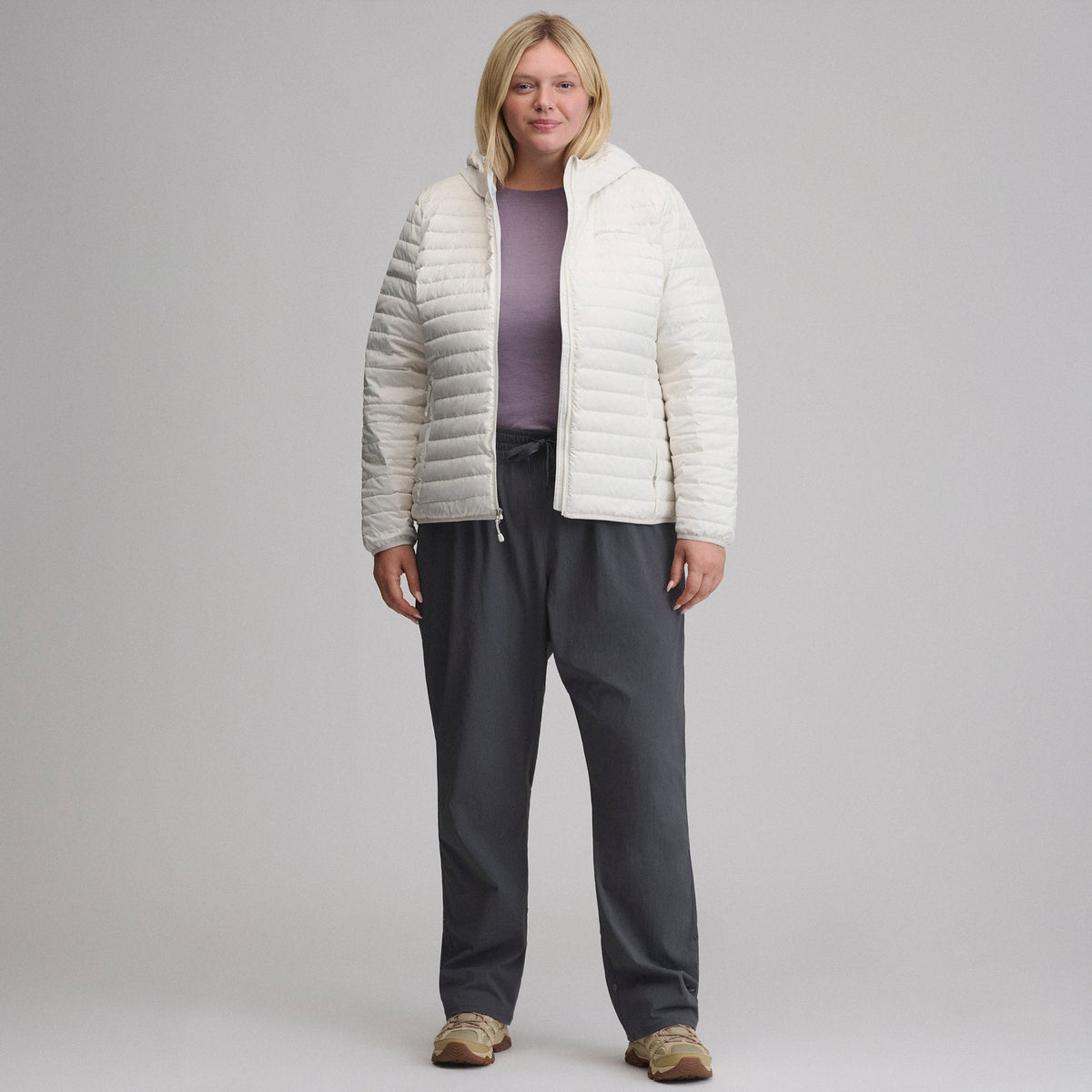 Women's Microlight Hooded Down Jacket
