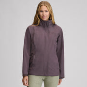 Women's Rainfoil® Waterproof Packable Hooded Rain Jacket - Aubergine