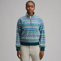 Women's Authentic Outdoor Fleece 1/4-Zip Mock Pullover - Print