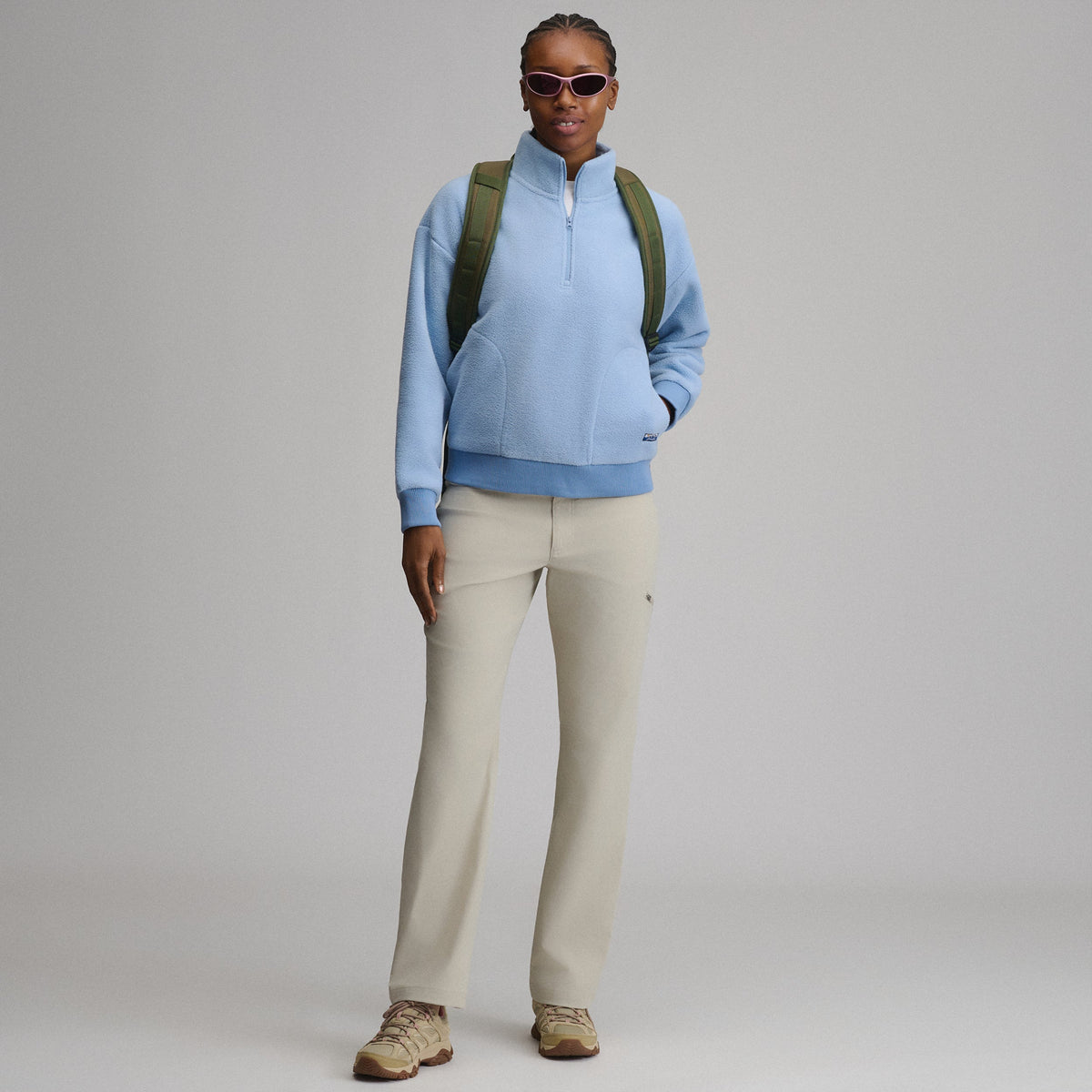Women's Authentic Outdoor Fleece 1/4-Zip Mock Pullover