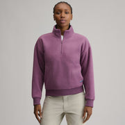 Women's Authentic Outdoor Fleece 1/4-Zip Mock Pullover - Deep Wisteria