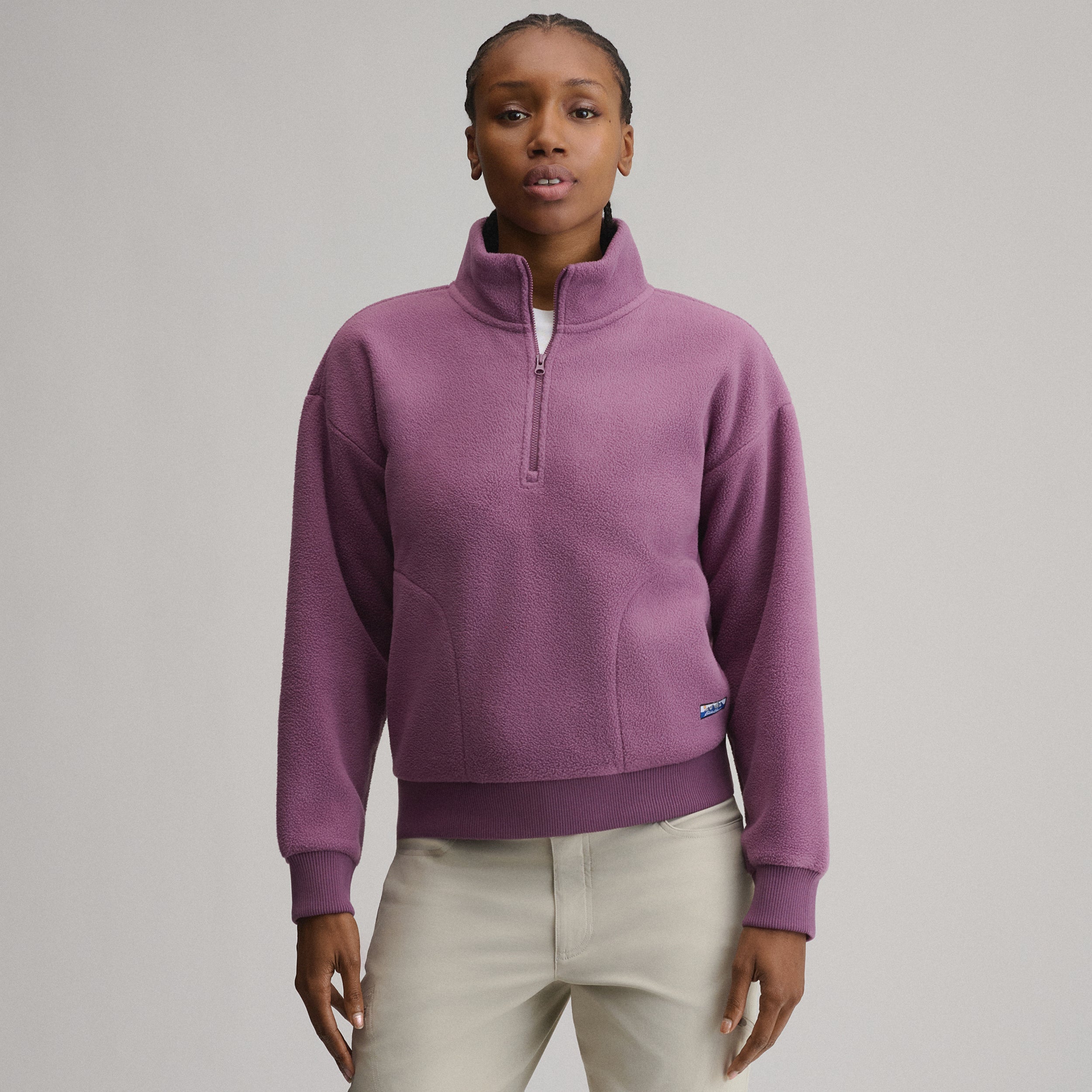 Women's Authentic Outdoor Fleece 1/4-Zip Mock Pullover