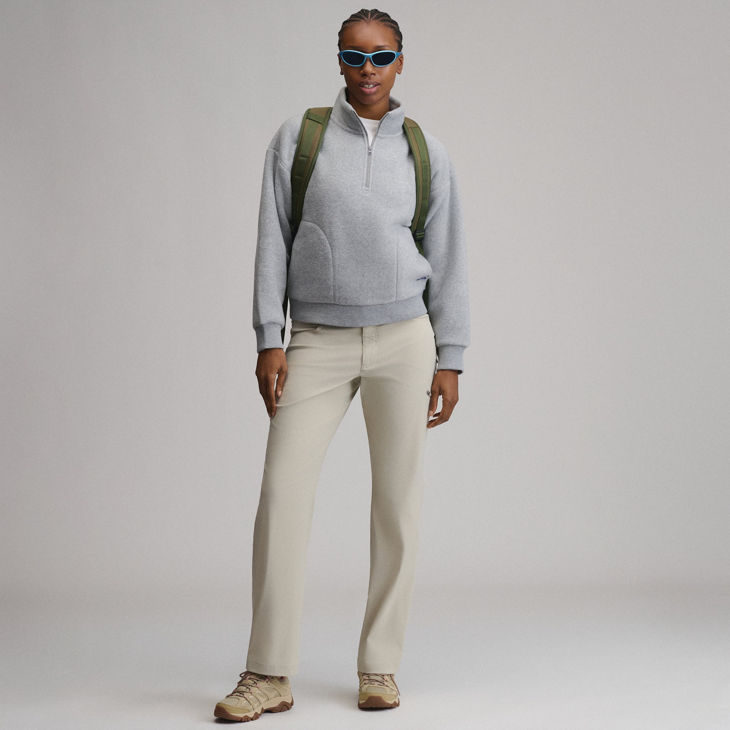 Women's Authentic Outdoor Fleece 1/4-Zip Mock Pullover