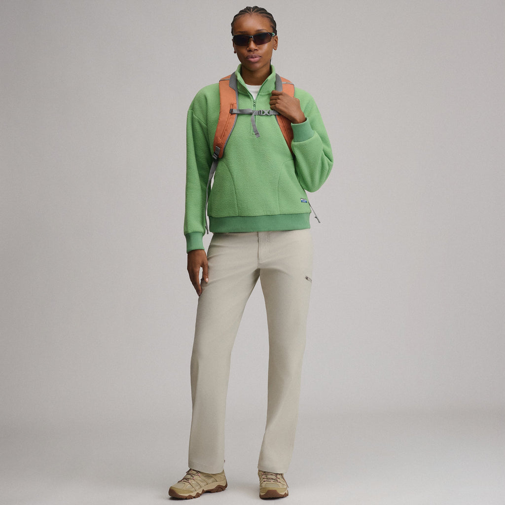 Women's Authentic Outdoor Fleece 1/4-Zip Mock Pullover