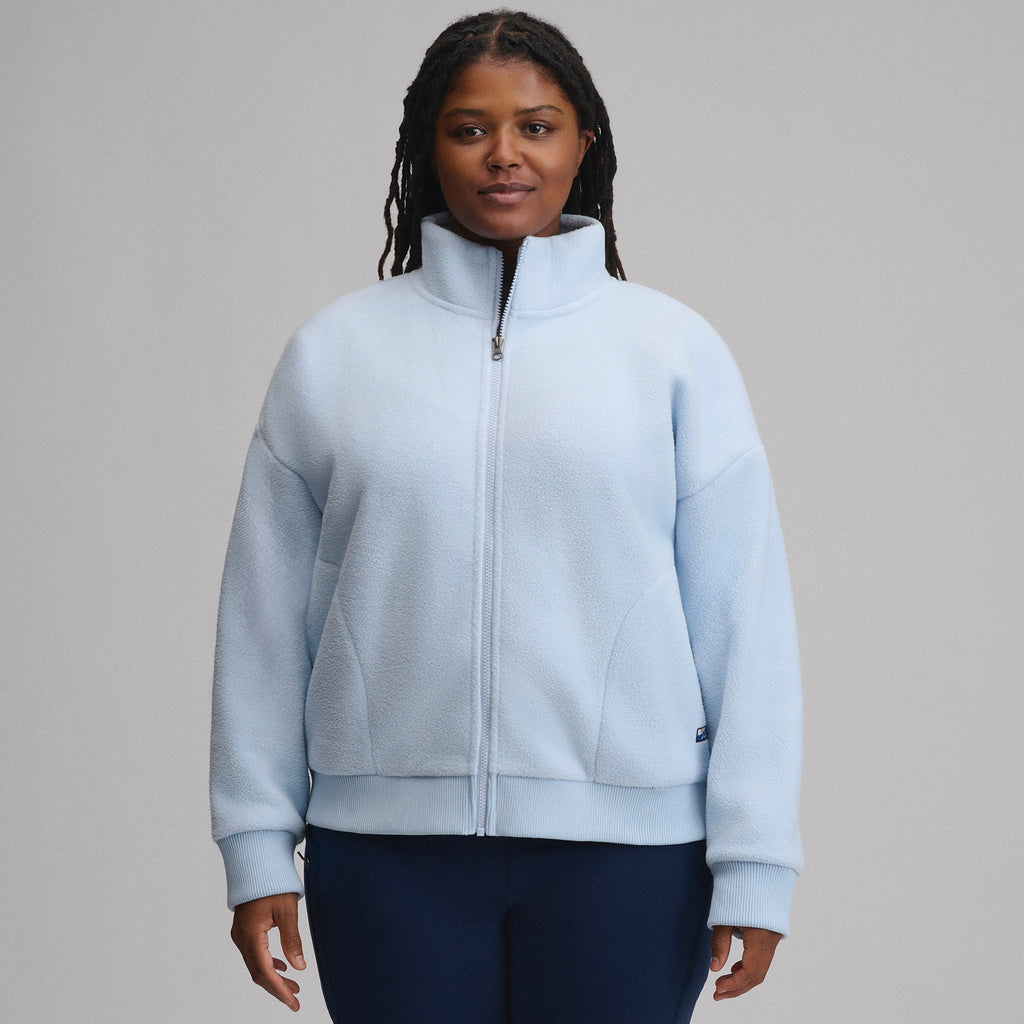 Women's Authentic Outdoor Full-Zip Fleece Mock Pullover