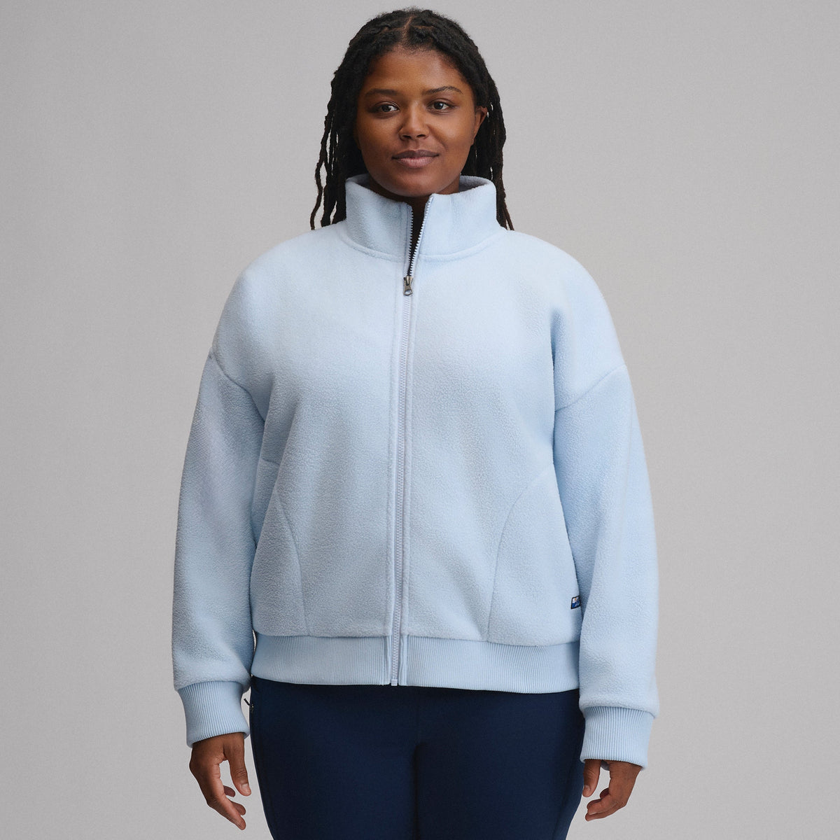Women's Authentic Outdoor Full-Zip Fleece Mock Pullover