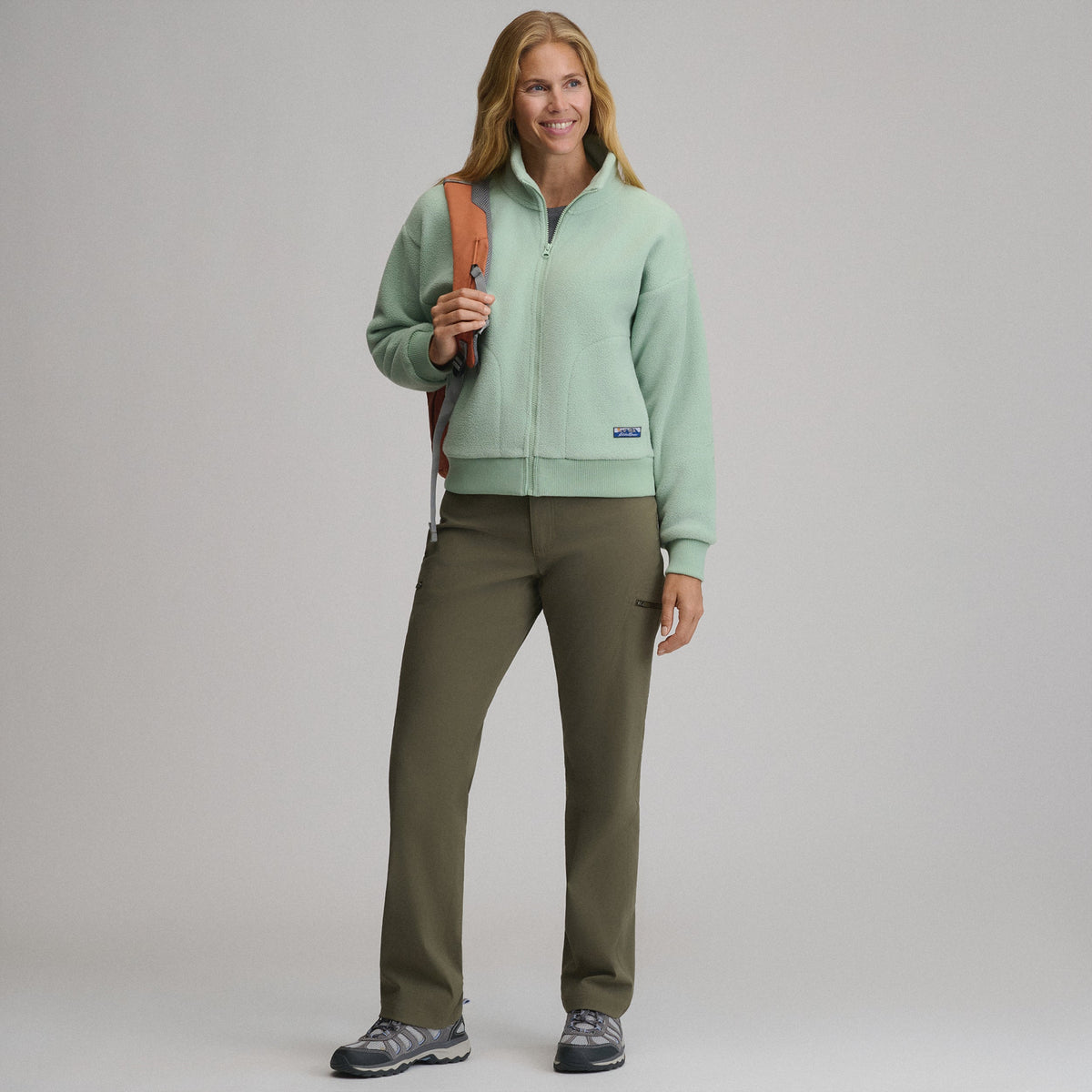 Women's Authentic Outdoor Full-Zip Fleece Mock Pullover