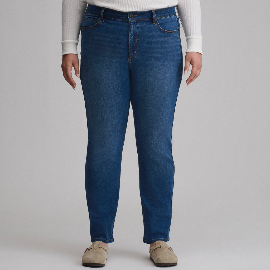 Women's Venture Stretch High-Rise Straight Leg Jeans