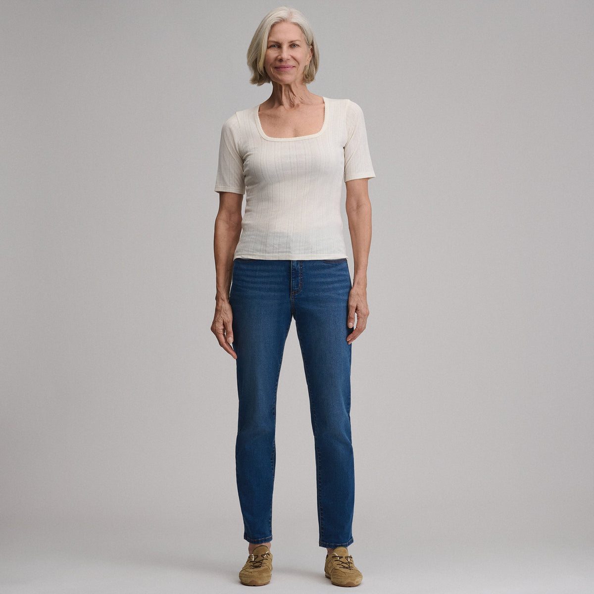 Women's Venture Stretch High-Rise Straight Leg Jeans